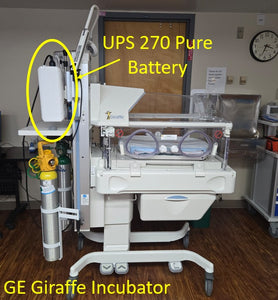 Zopec UPS270 Pure Battery System - Medical Grade - (for Draeger Babyleo, GE Giraffe Omnibed, ATOM Dual-Incu i 100 Incubators, Oscillator 3100B, and more)