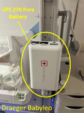 Load image into Gallery viewer, Zopec UPS270 Pure Battery System - Medical Grade - (for Draeger Babyleo, GE Giraffe Omnibed, ATOM Dual-Incu i 100 Incubators, Oscillator 3100B, and more)